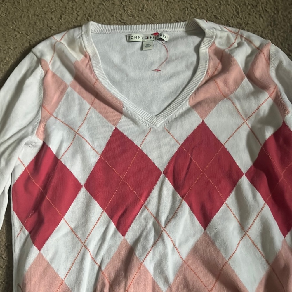 Tommy Hilfiger argyle sweater:)